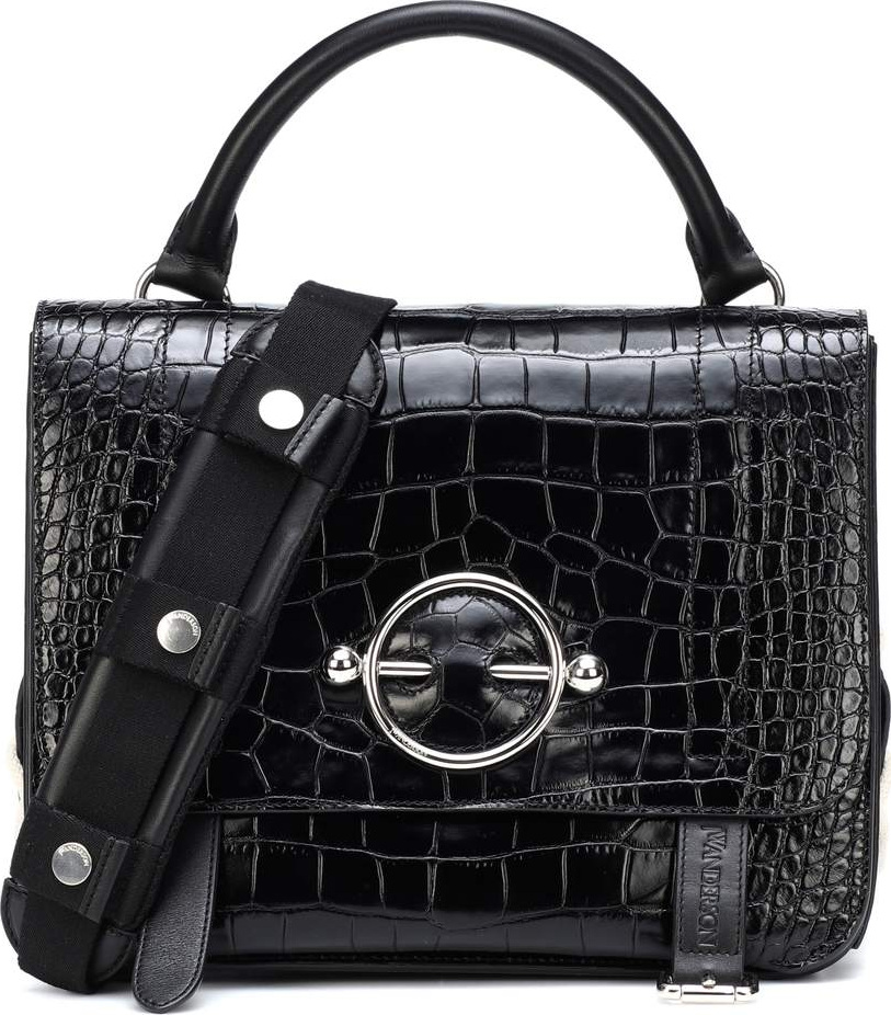 J.W.Anderson Disc Satchel embossed leather shoulder bag