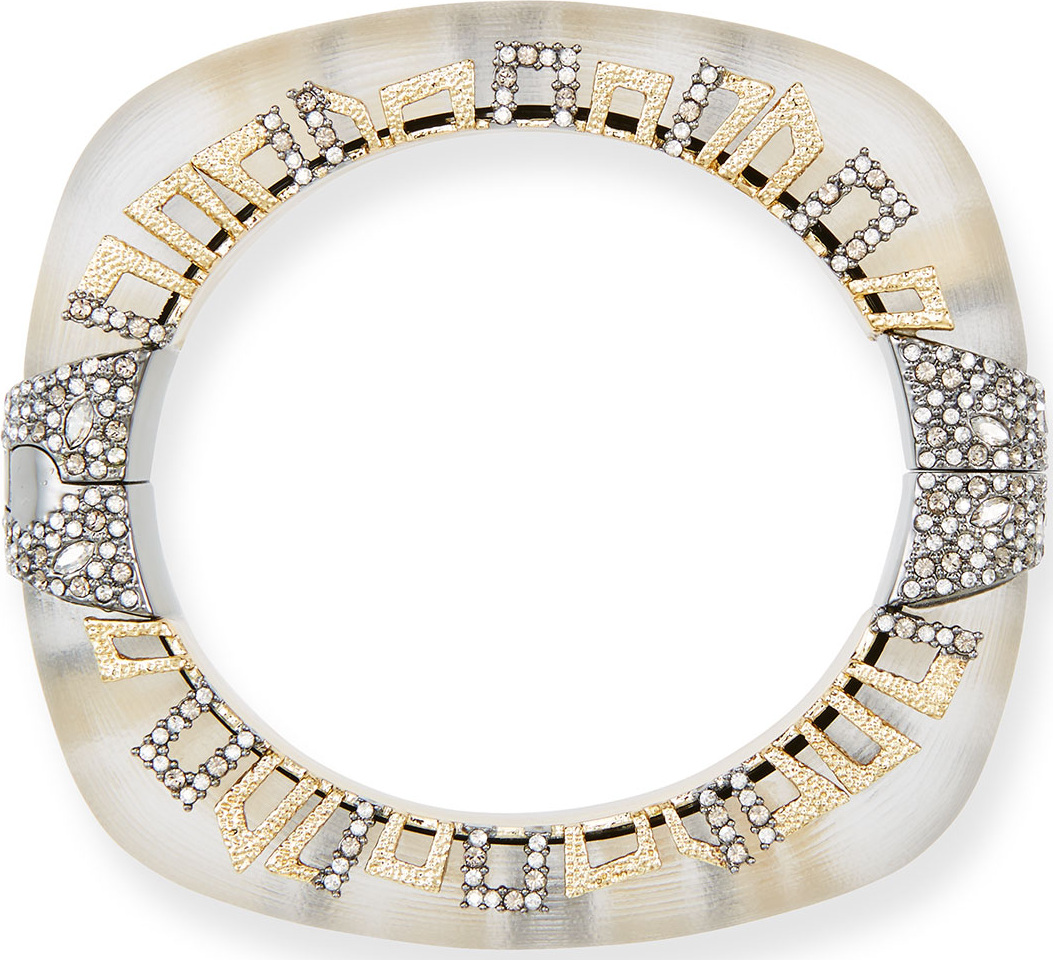 Alexis Bittar Brutalist Soft Square Hinge Bracelet