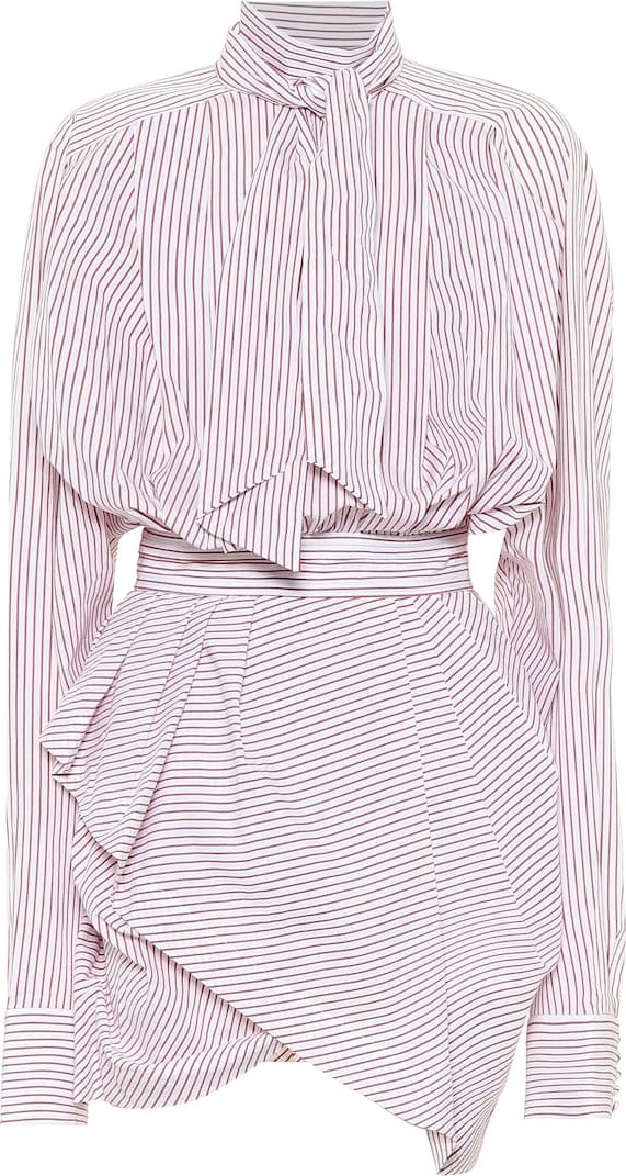 Matthew Adams Dolan Striped cotton minidress