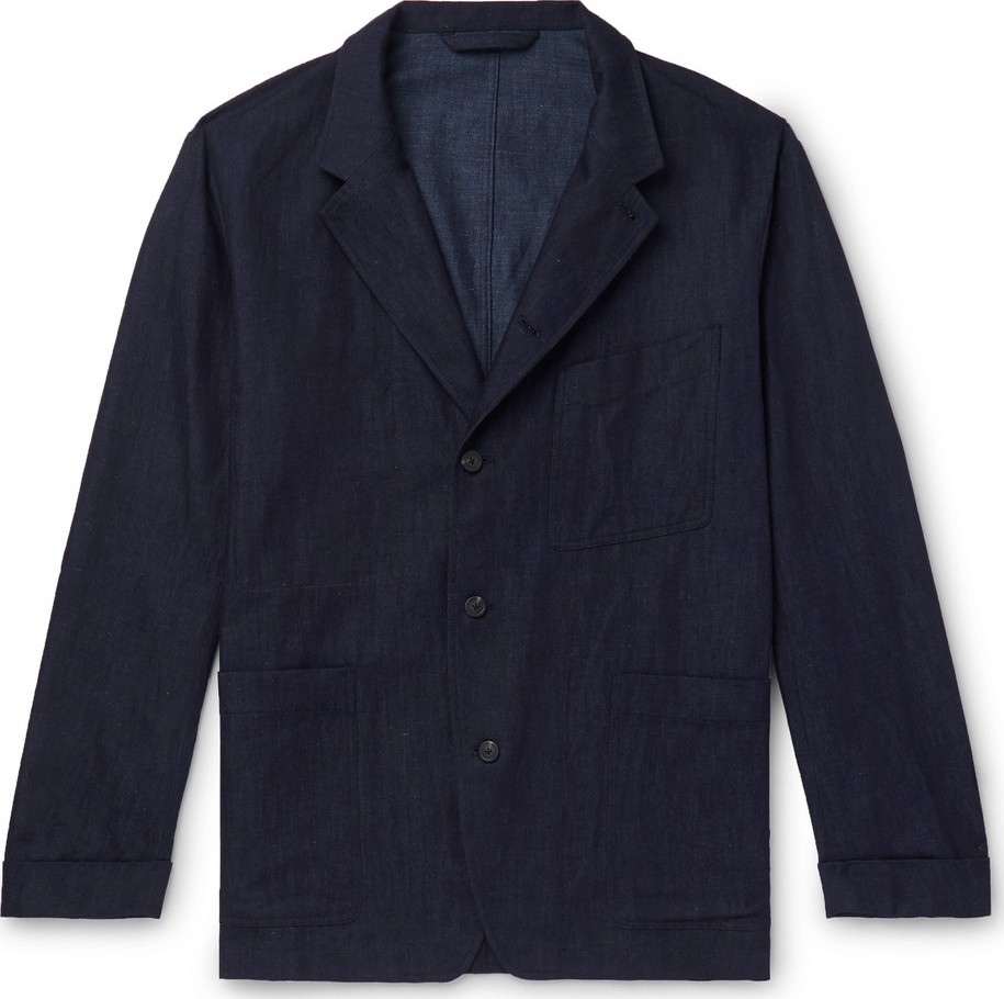 Paul Smith Cotton, Linen and Silk-Blend Denim Chore Jacket