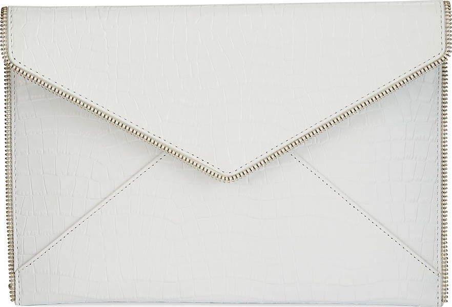 Rebecca Minkoff Leo Embossed Envelope Clutch Bag Rebecca Minkoff Leo Embossed Envelope Clutch Bag