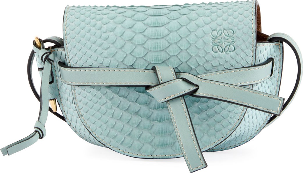 LOEWE Gate Mini Python Shoulder Bag