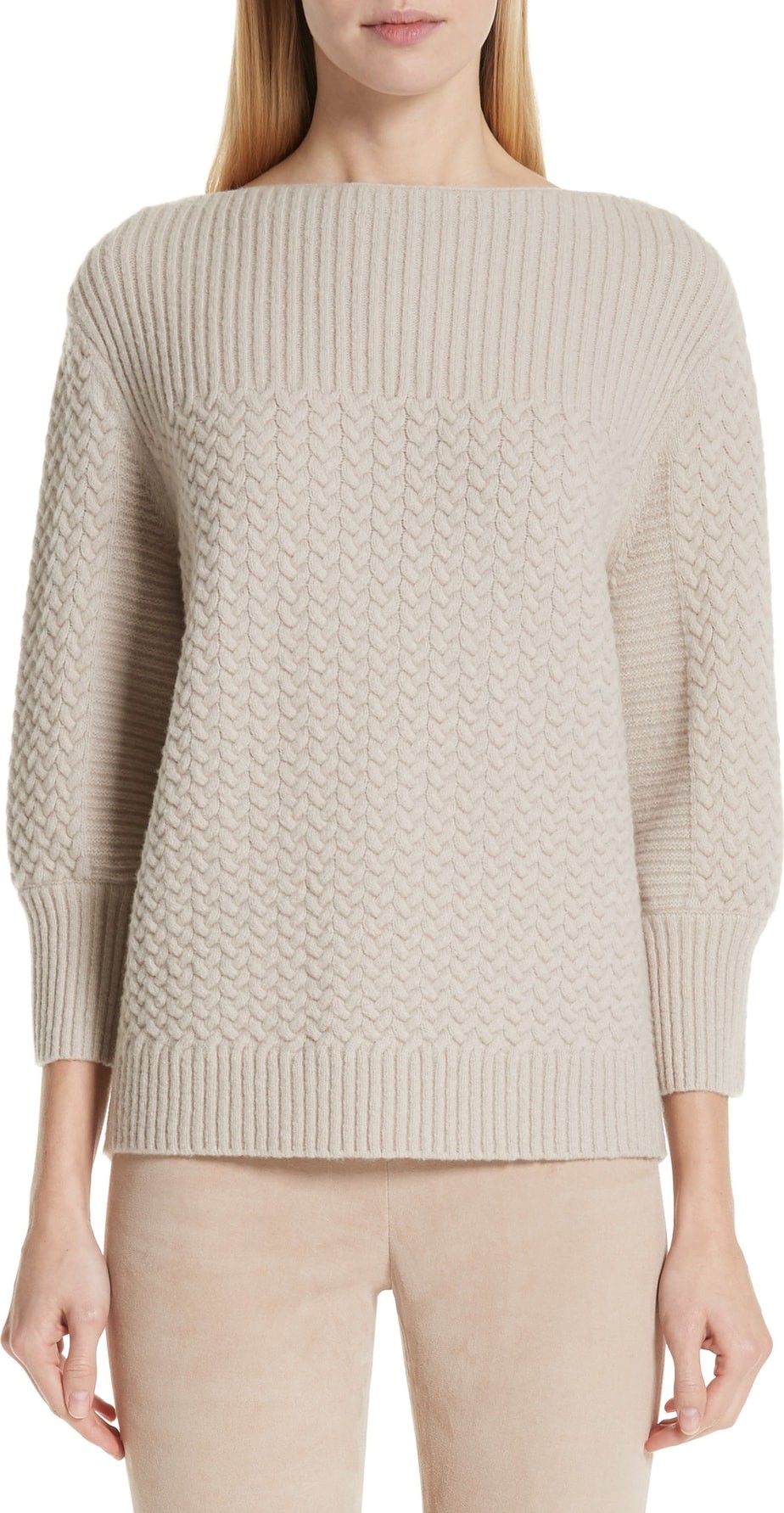 St. John Cable Knit Sweater