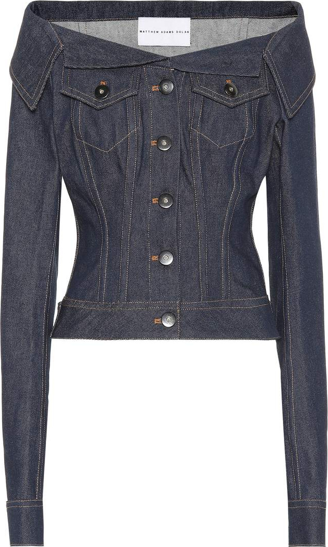 Matthew Adams Dolan Denim off-the-shoulder top