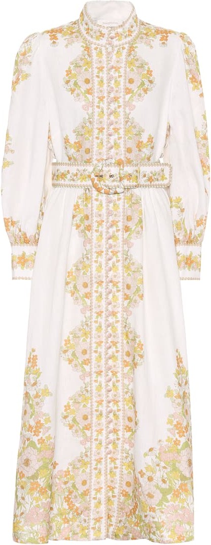 Zimmermann Floral linen dress
