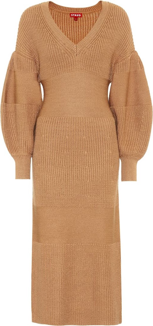 Staud Carnation knit midi dress