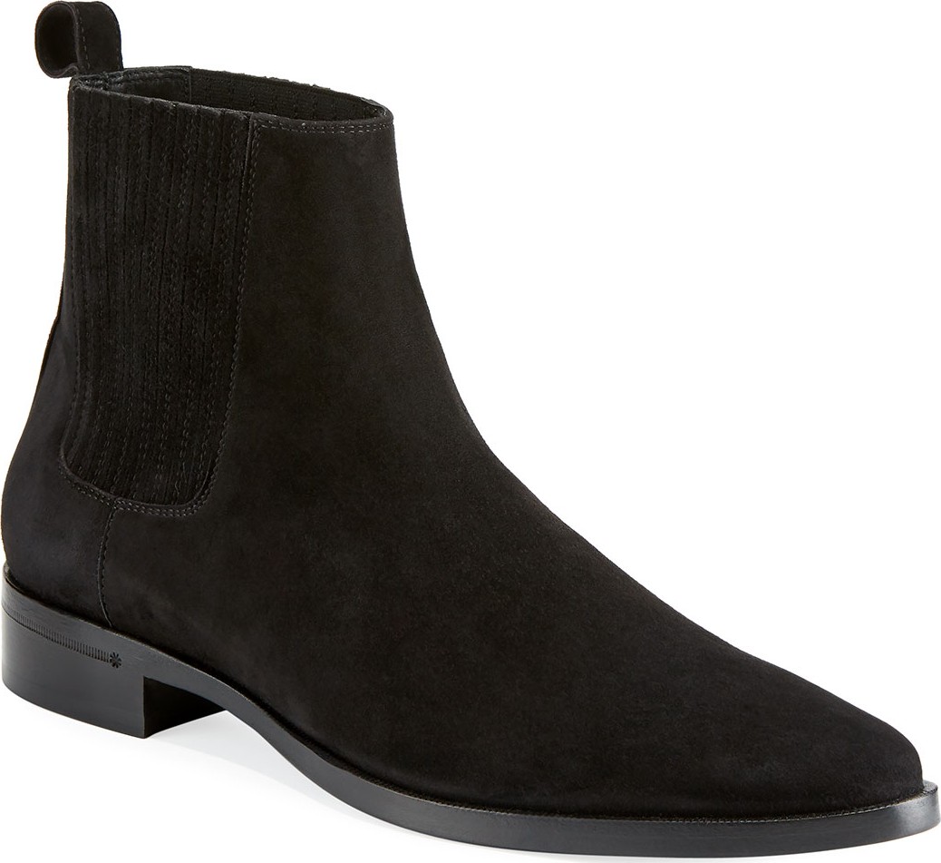 Saint Laurent Men's Peck Chelsea Boot, Black
