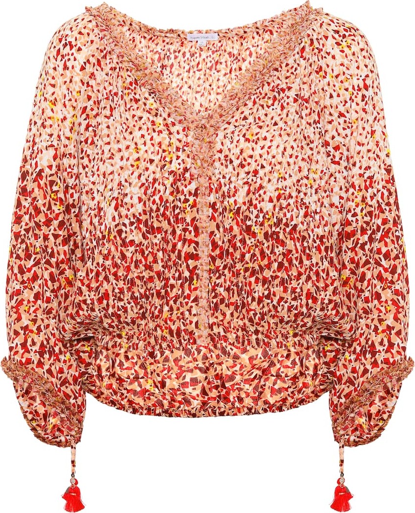 Poupette St Barth Paloma printed top
