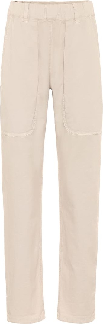 Brunello Cucinelli High-rise cotton skinny pants