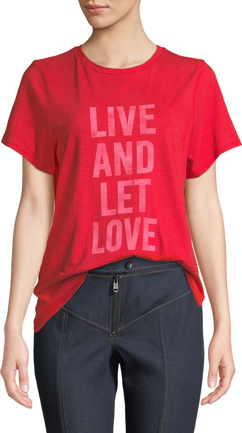 Cinq A Sept Live And Let Love Graphic Tee