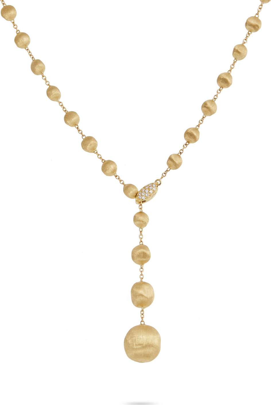 Marco Bicego Africa 18k Diamond Lariat Necklace