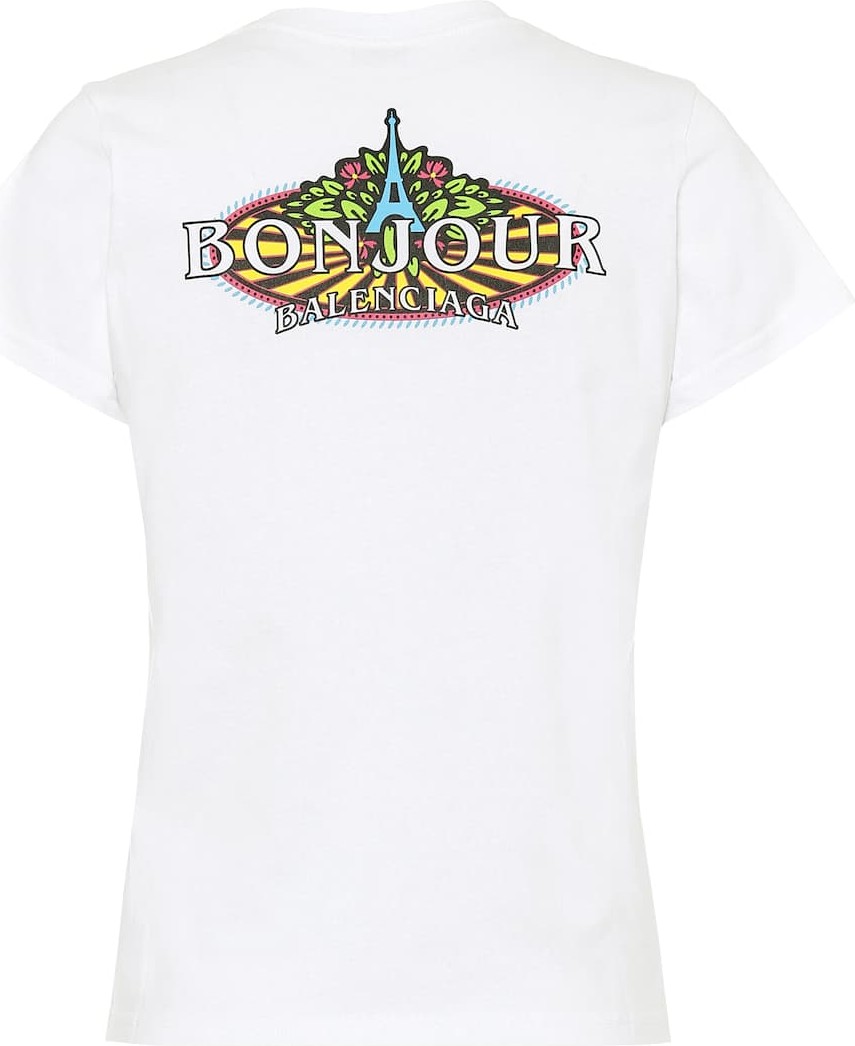 Balenciaga Bonjour Balenciaga cotton T-shirt