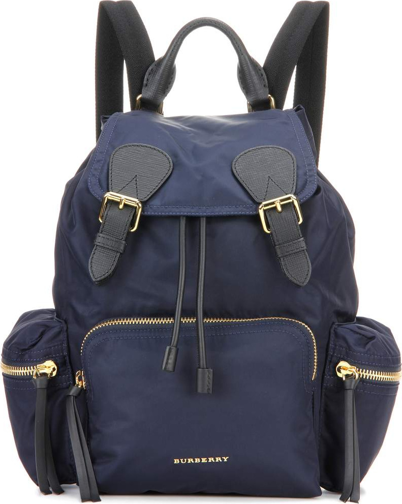 Burberry London England Leather and fabric Rucksack backpack