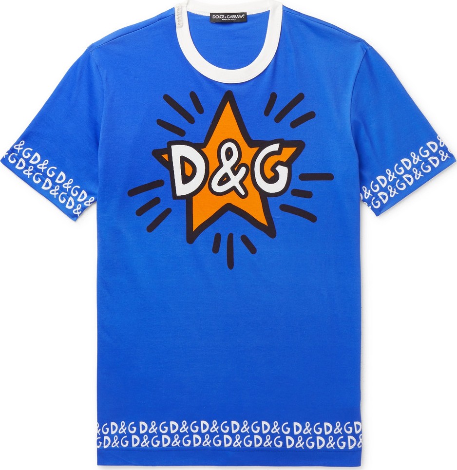Dolce & Gabbana Slim-Fit Logo-Print Cotton-Jersey T-Shirt