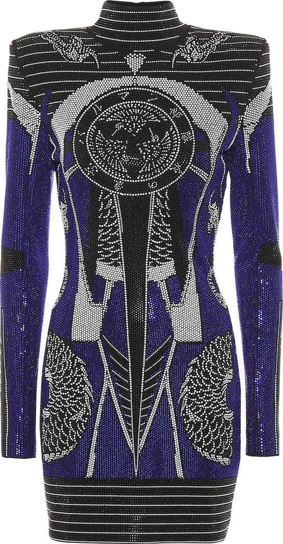 Balmain Embellished minidress