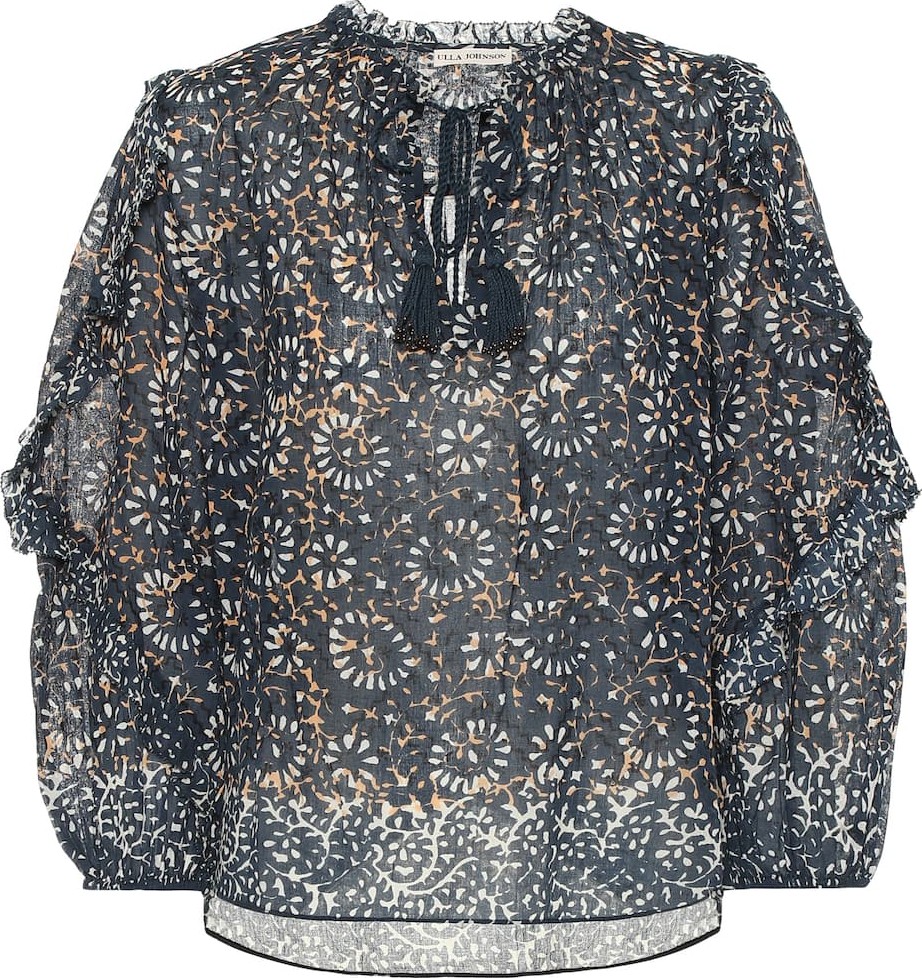 Ulla Johnson Lillian printed cotton blouse