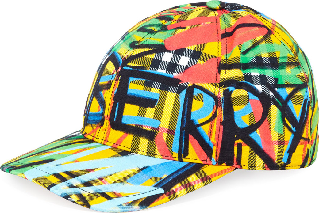 Burberry London England Fonts Graffiti Logo Cap