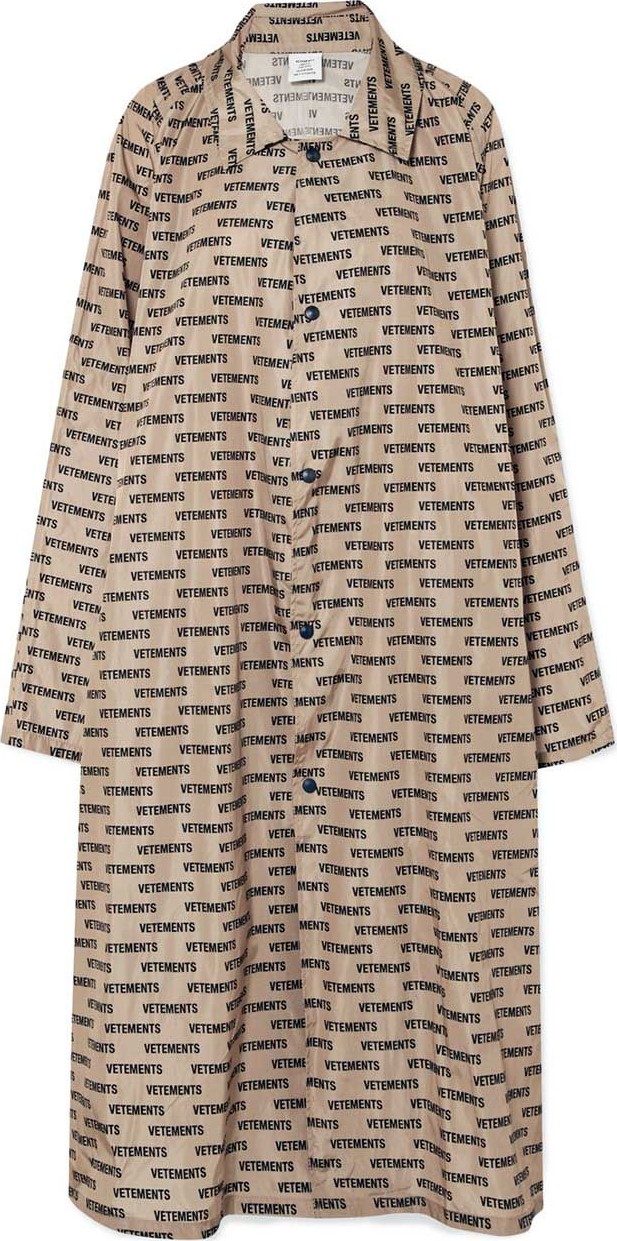 Vetements Monogram waterproof coat