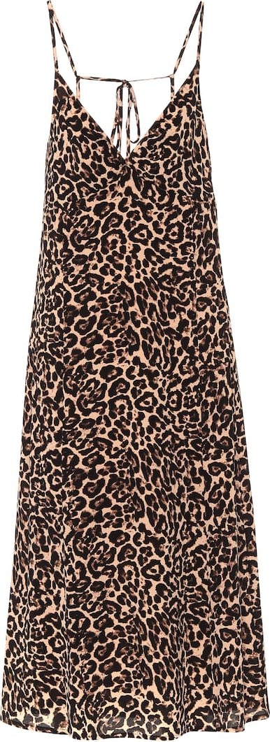 Baum und Pferdgarten Asta leopard-print midi dress