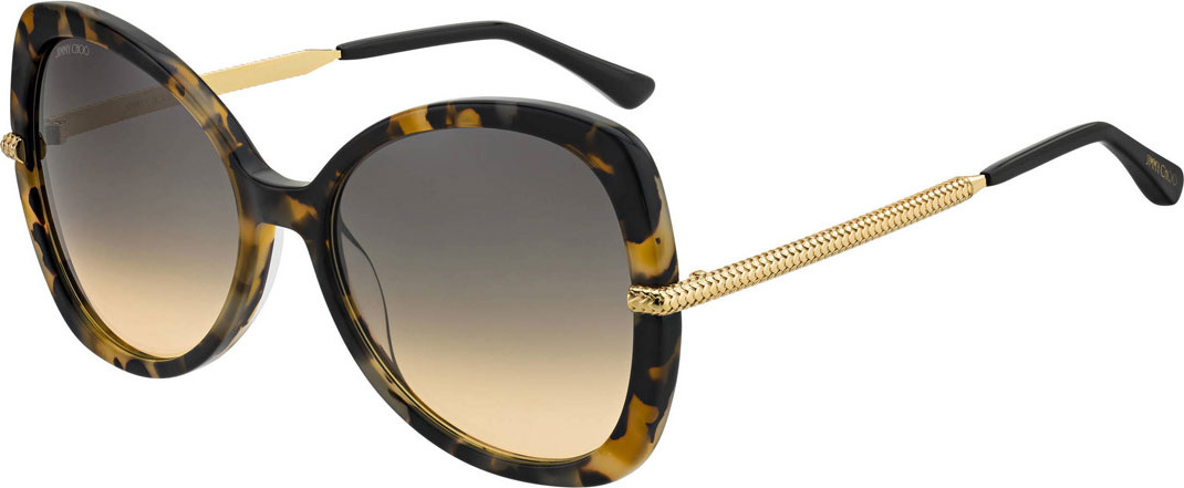 Jimmy Choo Cruz Acetate/Metal Butterfly Sunglasses