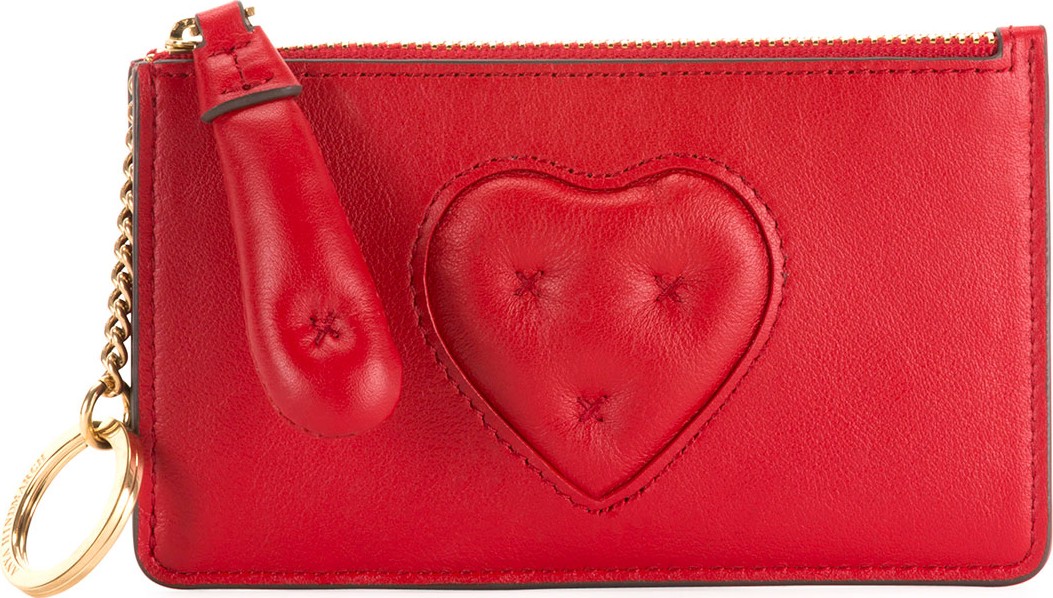 Anya Hindmarch Chubby Heart Zip-Around Wallet