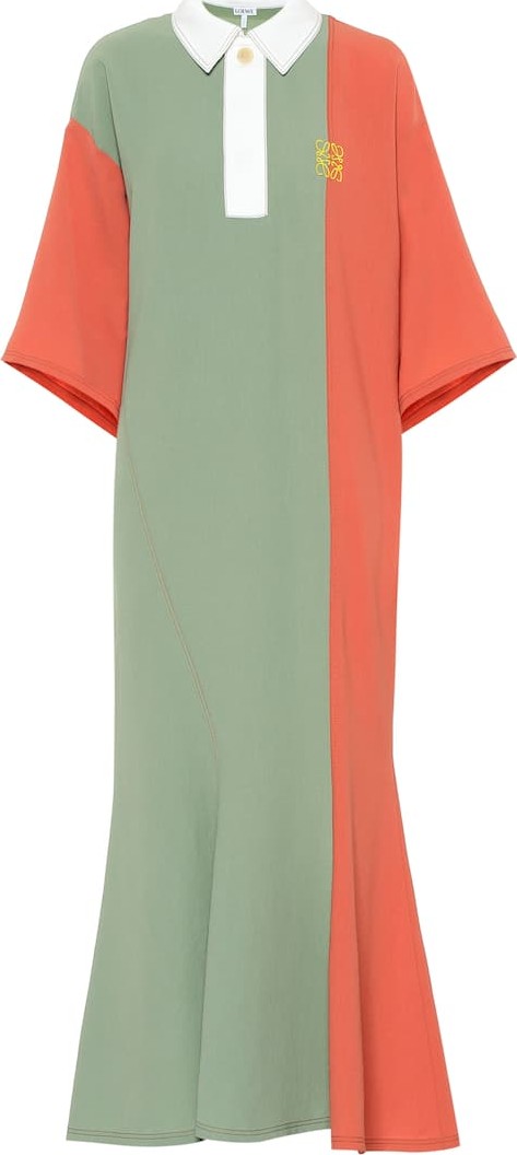 LOEWE Colorblocked midi dress