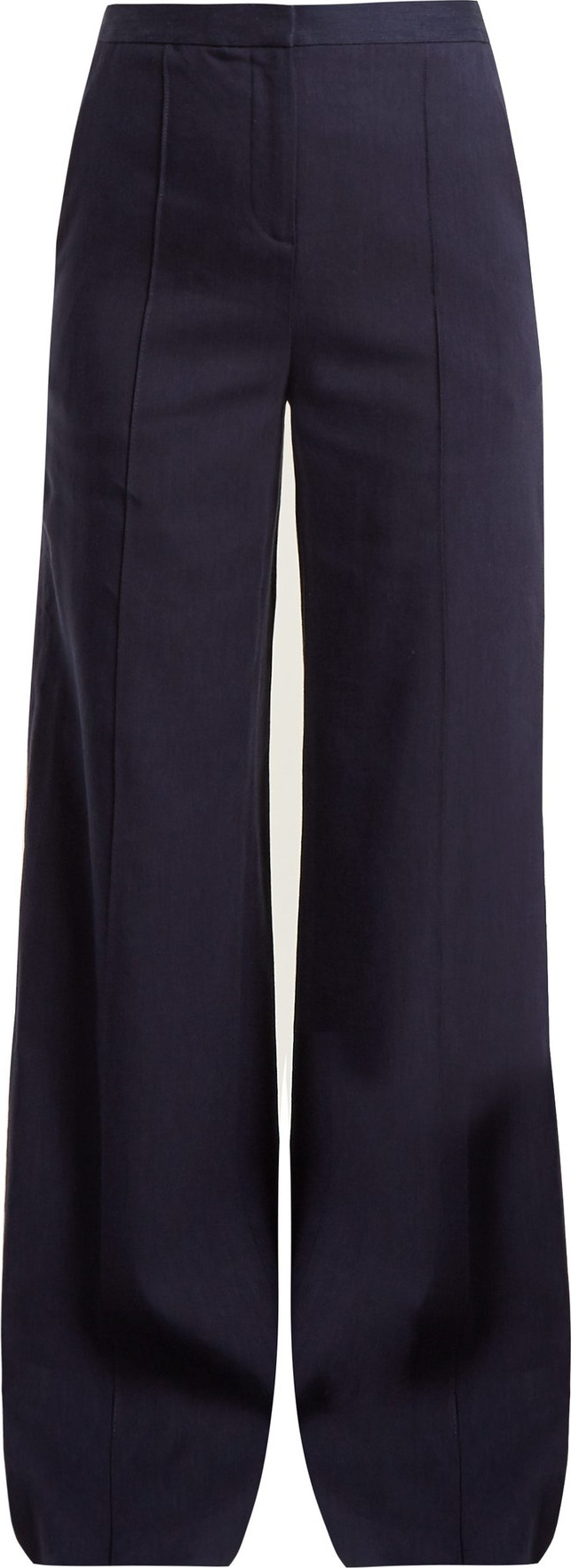 DIANE von FURSTENBERG High-rise wide-leg crepe trousers