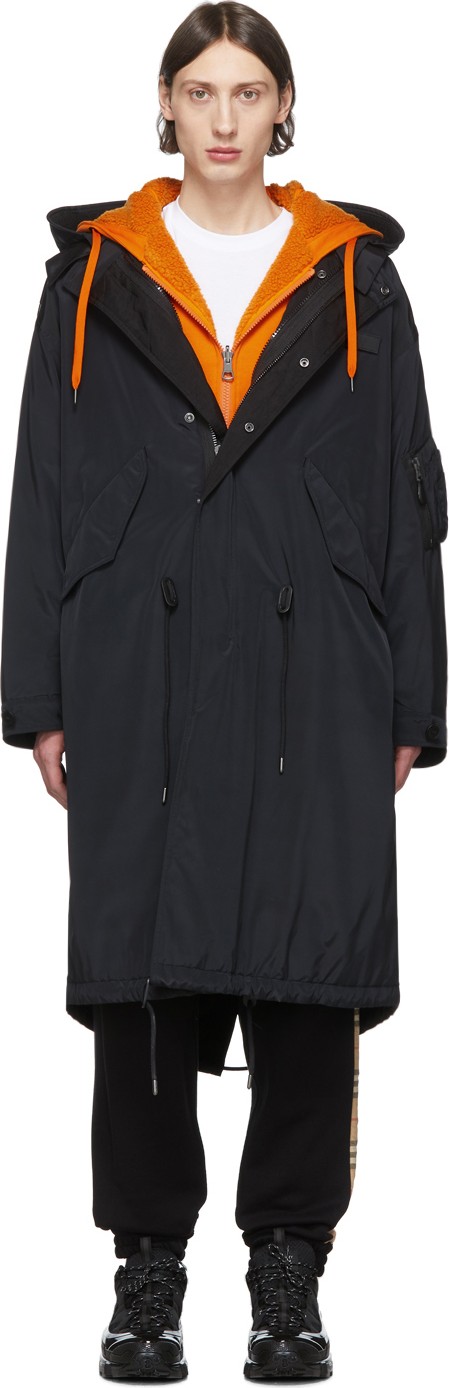 Burberry London England Black Jacobson Parka