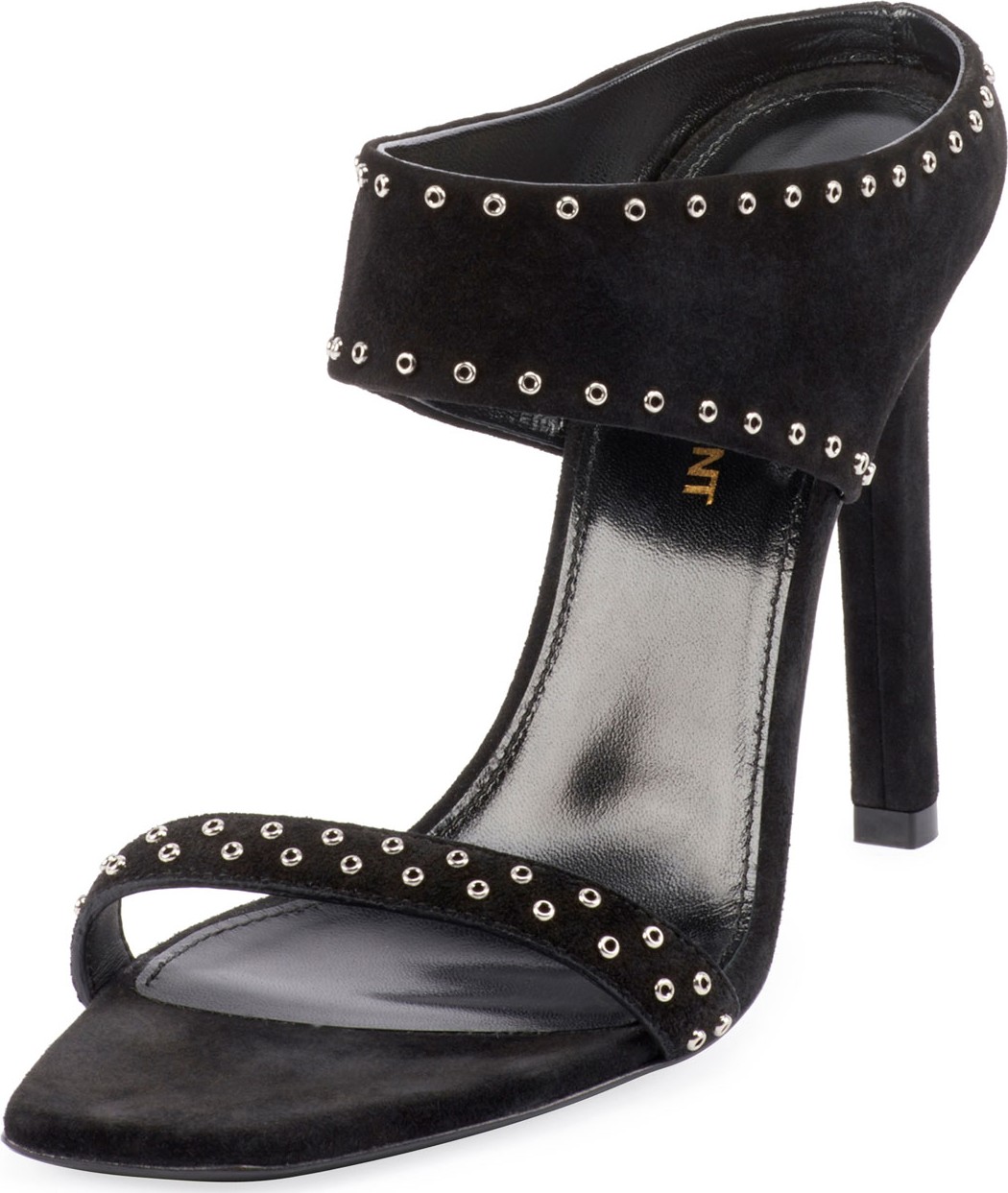 Saint Laurent Mica Suede Slide Sandals