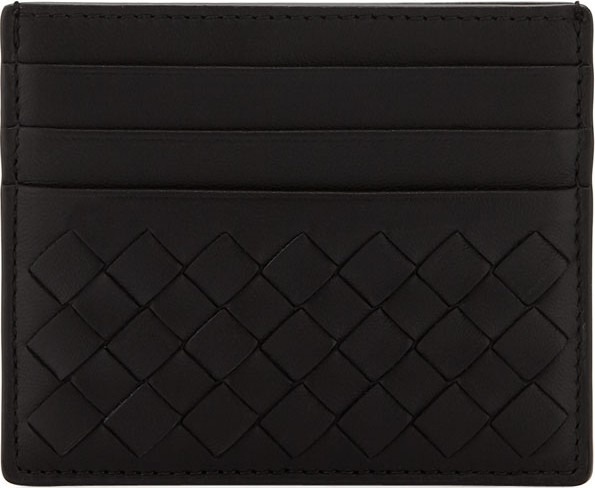 Bottega Veneta Woven Leather Credit Card Case