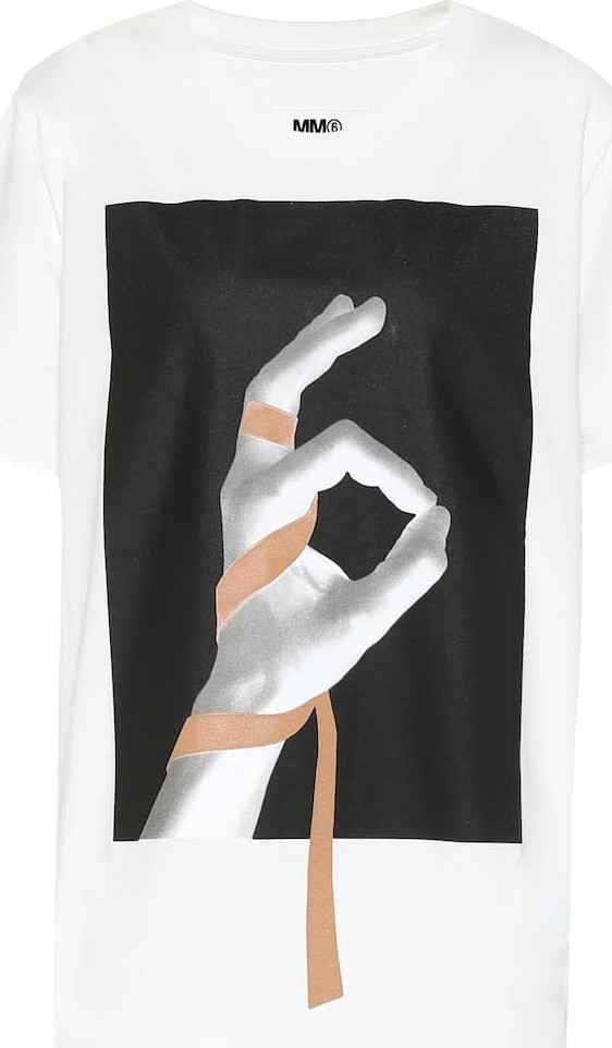 MM6 Maison Margiela Printed cotton T-shirt