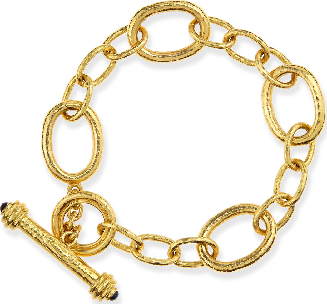 Elizabeth Locke Garda 19k Gold Toggle Bracelet
