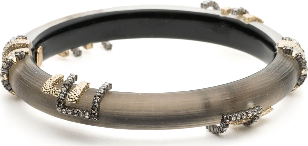 Alexis Bittar Brutalist Studded Hinge Bracelet