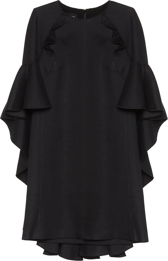 Giambattista Valli Cotton-blend minidress with cape