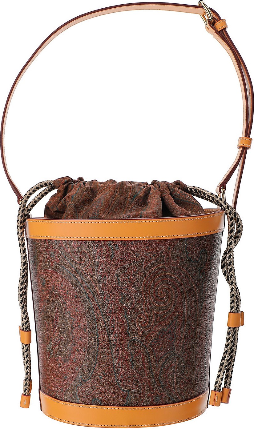 Etro Paisley Print Coated Canvas Bucket Bag
