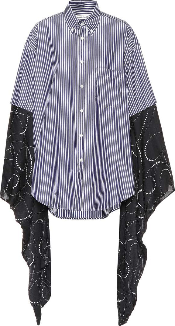 Balenciaga Kimono-sleeve cotton shirt