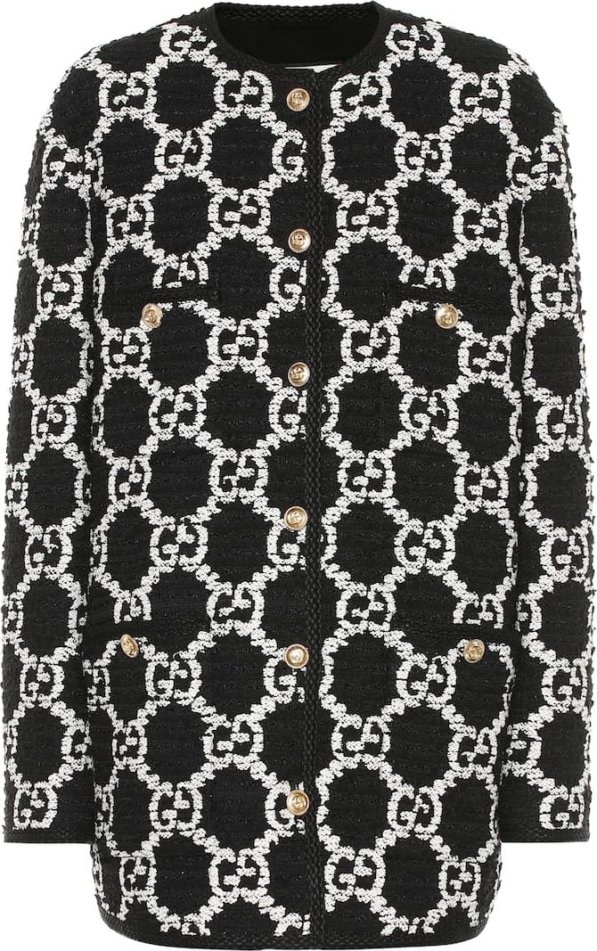 Gucci Oversized GG tweed jacket