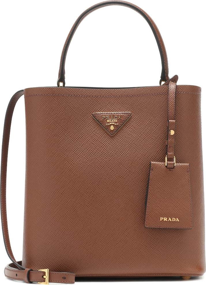 Prada Panier Medium leather shoulder bag