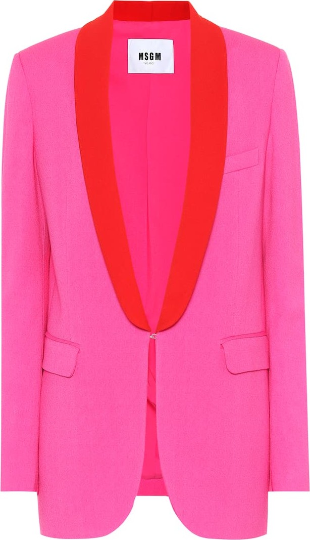 MSGM Crêpe single-breasted blazer