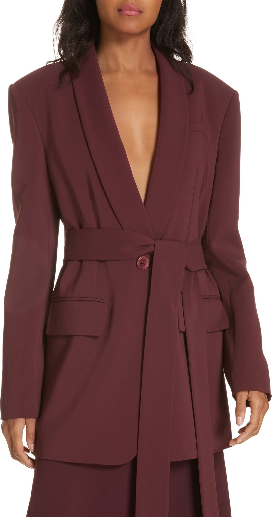 Tibi Belted Oversize Blazer
