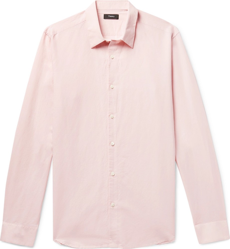 Theory Irving Slub Linen and Cotton-Blend Shirt