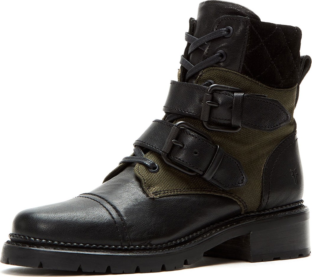 Frye Samantha Belted Hiker Boots