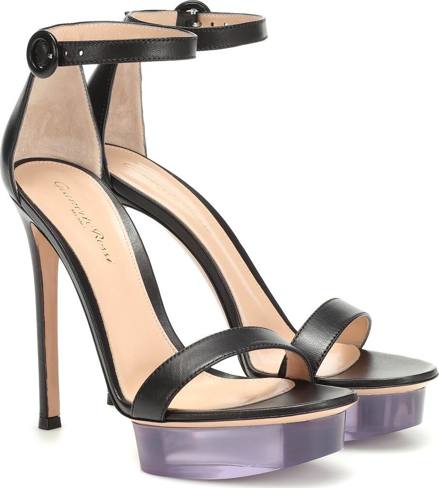 Gianvito Rossi Plateau leather sandals