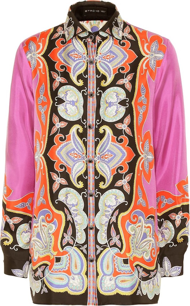 Etro Printed silk shirt