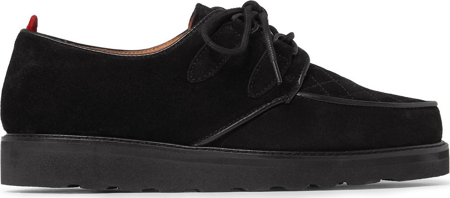 Oliver Spencer Quilted Suede Derby Shoes