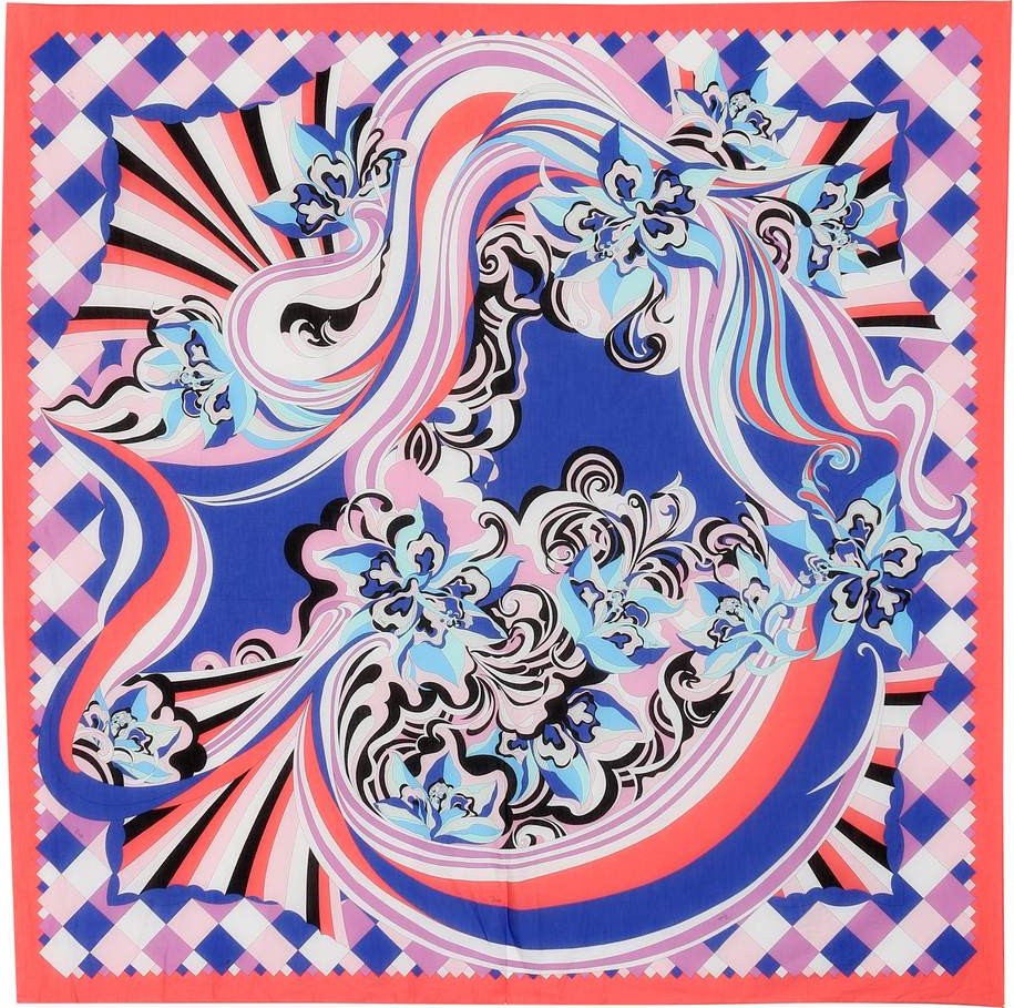Emilio Pucci Printed cotton scarf