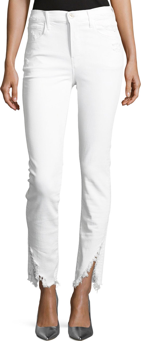 3X1 W3 High-Rise Higher-Ground Slash Slim Crop Jeans