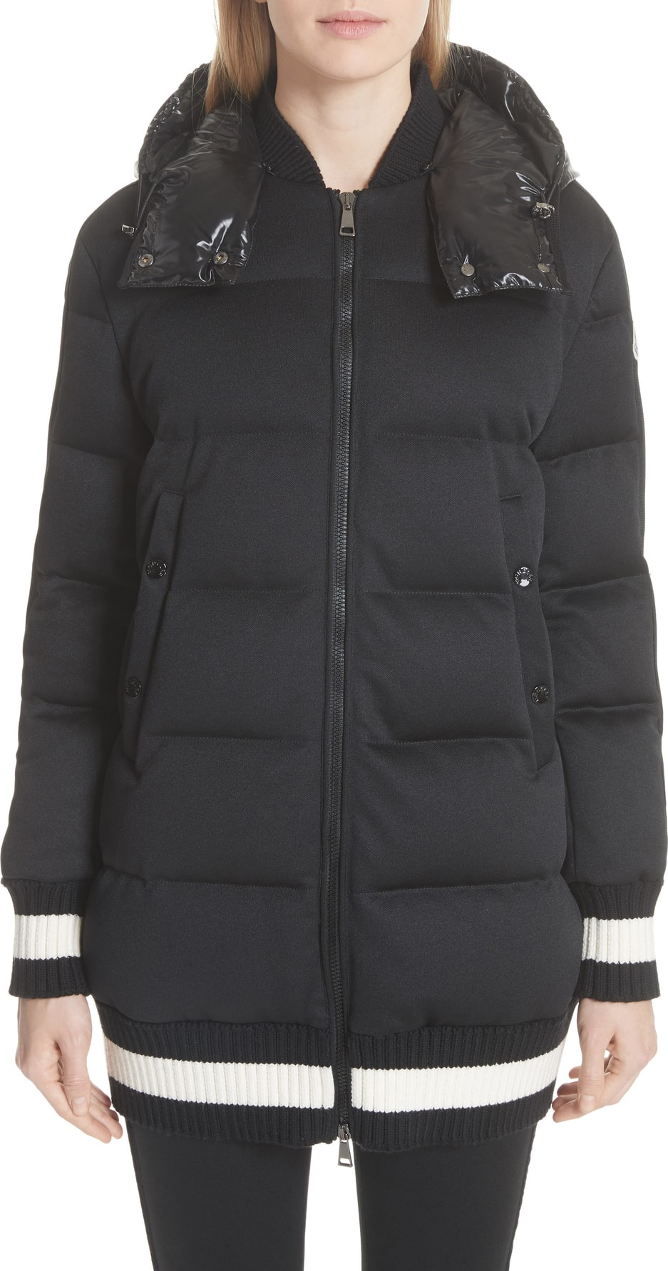 Moncler Harfang Quilted Down Bomber Coat