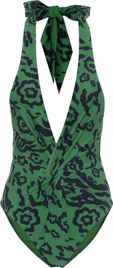 Self Portrait Leopard-print one-piece swimsuit