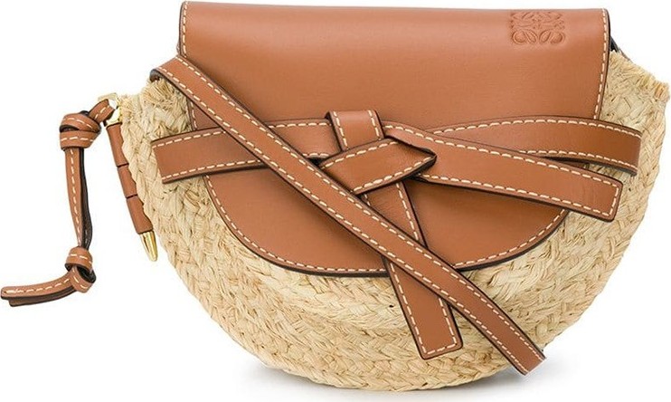 LOEWE Gate Mini Straw Bag
